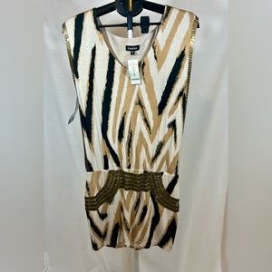 Club Tropicana Abstract Zebra VNK Dress made by BeBe